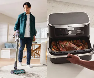 Shark vacuum and Ninja air fryer appliances